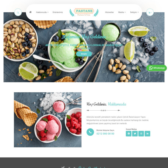 Pastane, Cafe Firma Web Sitesi, V6-43